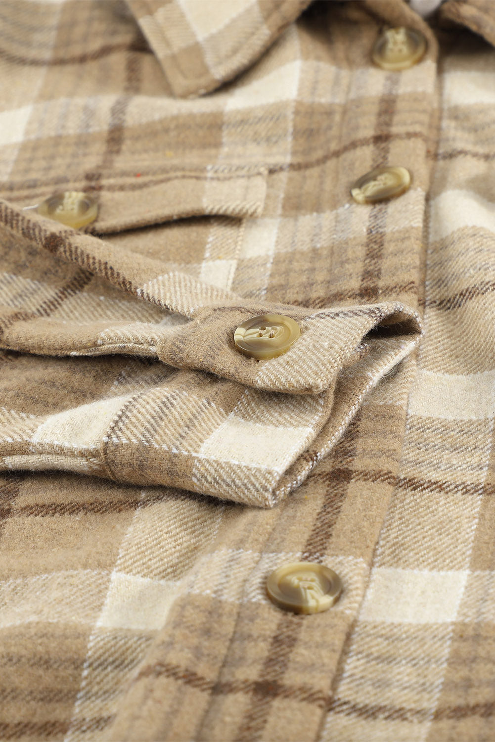 Plaid Shirt Hooded Coat