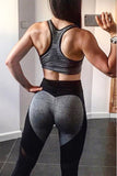 High Waist Colorblock Butt Lift Fitness Sports Yoga Leggings