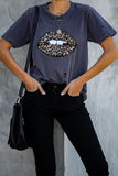 Lip Distressed Cotton Tee
