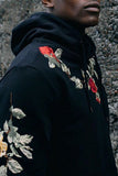 Floral Embroidered Men's Hoodie