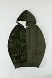 Camo Colorblock Men's Hoodie with Kangaroo Pocket