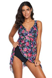 Floral Swimdress One Piece Swimsuit