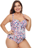 Moulded Cups Peplum Plus Size Bikini