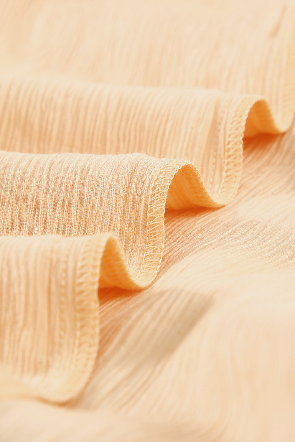 Ruffled Patchwork Bubble Sleeve Loose Shirt