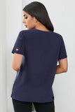 Lip Distressed Cotton Tee