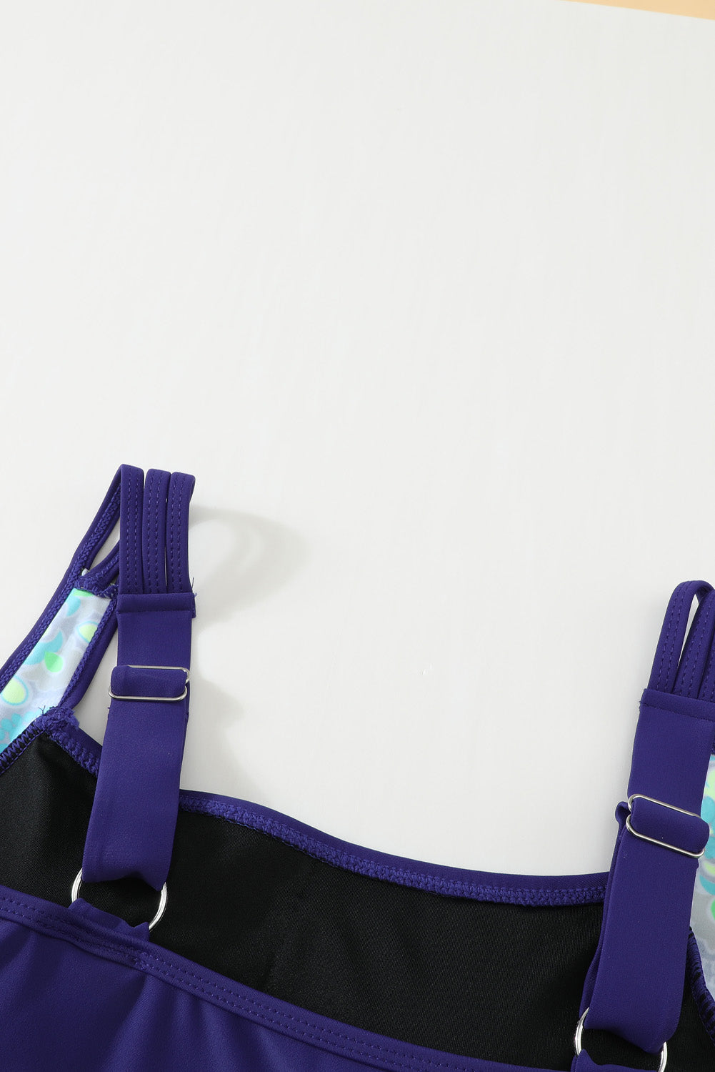 Floral Print Accent One-piece Swimdress