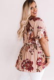 Plus Size Floral Babydoll Tunic Top