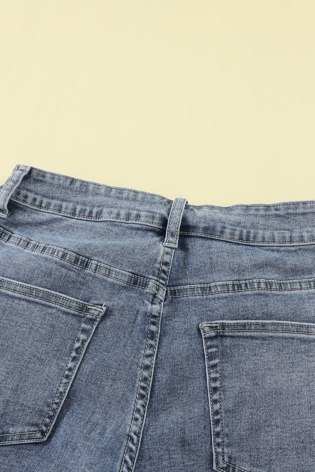 High Rise Slit Anklet Flare Jeans