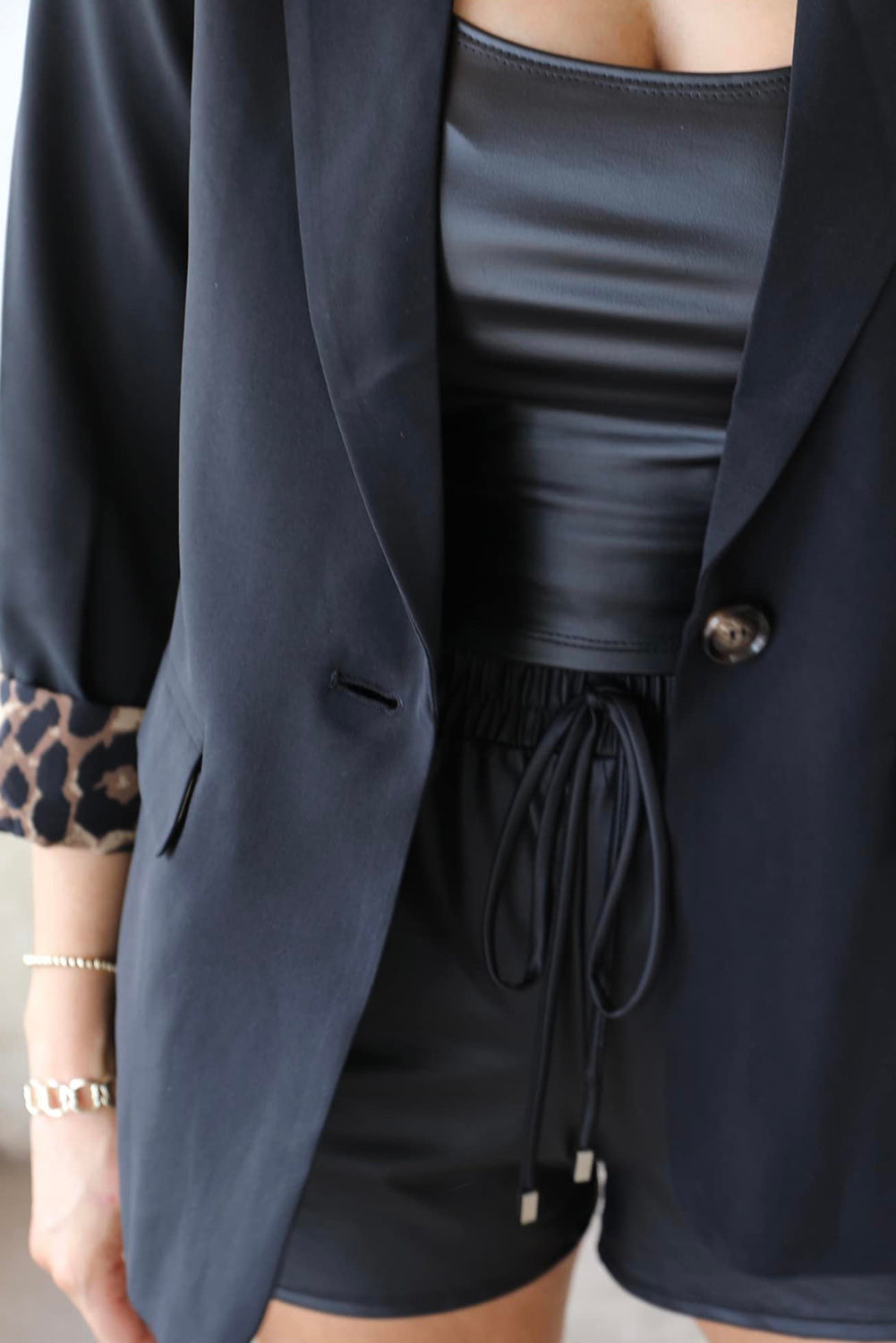 Leopard Lined Blazer