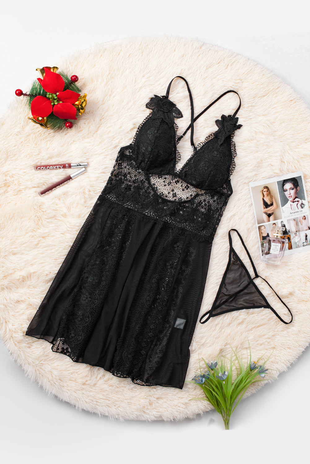 Lace Nightdress Babydoll