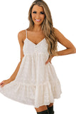 Polka Dot Texture Slip Mini Dress