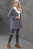 Lapel Collar Button Fleece Jacket