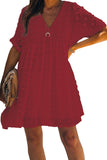 Fever Pitch Pom Babydoll Tunic Dress