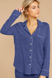 Long Sleeve Drawstring Button Loungewear