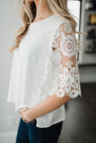 Lace Sleeves Tunic Top