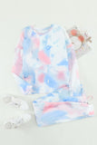 Tie Dye Knit Long Sleeve Joggers Set