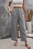 Casual Wide Legs Pants with Pockets