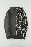 Camo Colorblock Men's Hoodie with Kangaroo Pocket