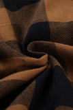 Turn-down Collar Plaid Shirt Coat