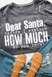 Christmas Funny Saying Print Short Sleeve T Shirt