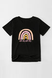 Rainbow mini Print Parent-child Kid T-shirt