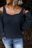 Blue Dew Shoulder Juliette Knitted Sweater