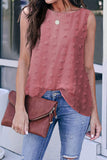 Crew Neck Swiss Dot Tank