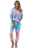 Multicolor Utopia Tie Dye Hoodie Joggers Loungewear