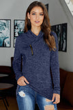 All This Time Zipper Pullover Top