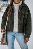 Corduroy Pocket Buttoned Jacket