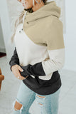 Colorblock Pocketed Hoodie