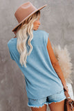 Pocketed Tee with Side Slits