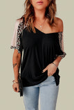 Leopard Sleeve Top
