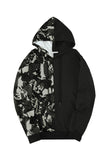 Camo Colorblock Men's Hoodie with Kangaroo Pocket