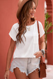 Pocketed Tee with Side Slits