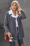 Lapel Collar Button Fleece Jacket
