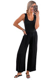 Sleeveless Wide Leg Jumpsuit