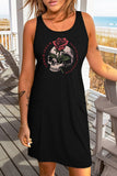 Moon Phases Forest Aesthetic Print Tank Dress