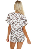 Jungle Green Camo Sequin Short Sleeve and Shorts Lounge Set