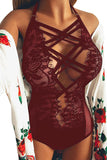 Strappy Lace Goth Teddy