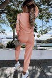 Striped Long Sleeve Top and Sweatpants Set