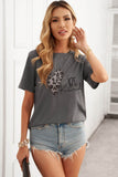 Be Kind Heart Print O-Neck T-shirt
