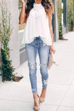 Frilled Detail Tulle Tank Top