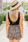 Animal Print Casual Shorts