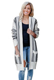 Pocketed Cotton Blend Cardigan
