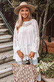 French Fling Lace Tunic Top