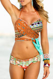 Bohemian Tropical Print Bikini