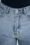 High Rise Slit Anklet Flare Jeans
