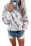 Casual Tie-dye Round Neck Sweatshirt