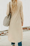 Selected Button Pocketed High Low Cardigan